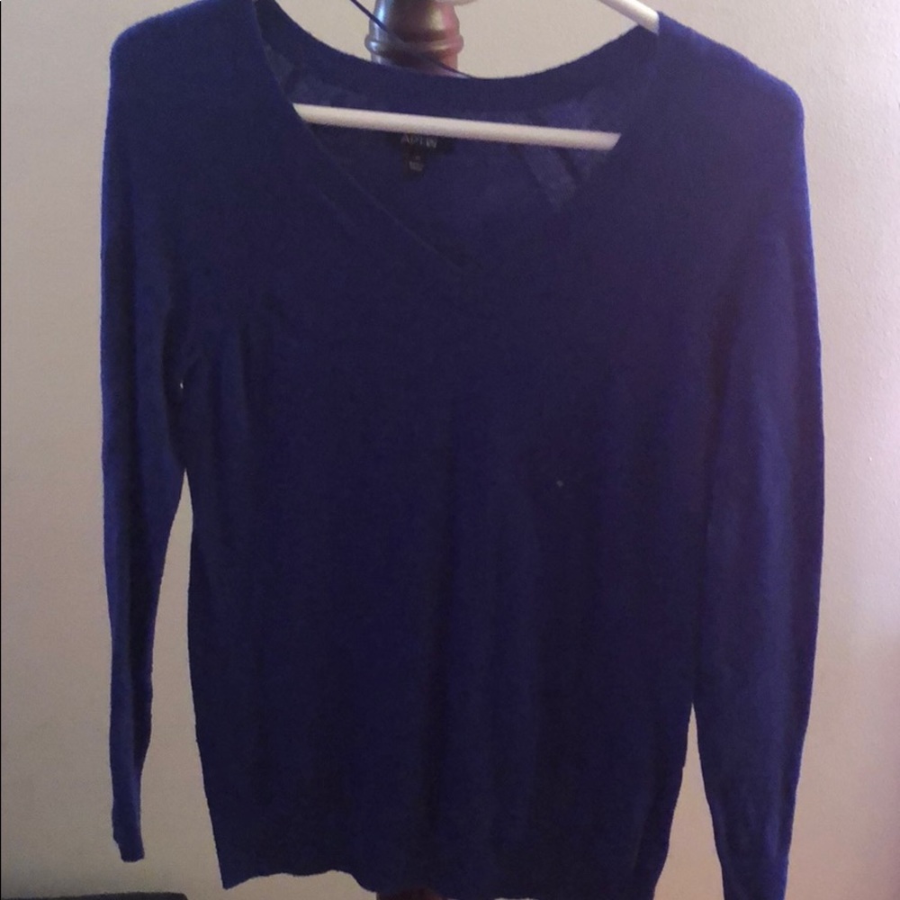 Blue cashmere sweater